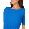 Adrianna Papell Stretch Crepe Bow Sheath Dress, Cool Cobalt, 16