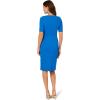 Adrianna Papell Stretch Crepe Bow Sheath Dress, Cool Cobalt, 16