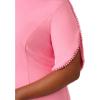 Adrianna Papell Women’s Knit Crepe Pearl Midi Dress | Knee Length Cocktail Dress with Pearl Trim & Tailored Fit(Cherry Blossom)