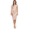 Adrianna Papell Women’s Matelasse Cocktail Dress(Marble Multi)