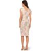 Adrianna Papell Women’s Matelasse Cocktail Dress(Marble Multi)