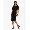 Adrianna Papell Women’s Mini Bow Front Sheath Dress, Black, 16