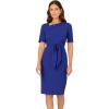 Adrianna Papell Asymmetrical Short Dress Royal Sapphire
