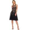 Adrianna Papell, Bead Embroidery Dress(Midnight Multi)