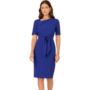 Adrianna Papell Asymmetrical Short Dress Royal Sapphire