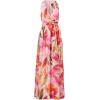 Adrianna Papell Women’s Floral Chiffon Ring Gown(Pink/Orange Multi)