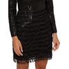 Aidan Mattox Women’s Sequin Fringe Cocktail Dress(Black)