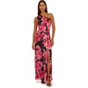 Adrianna Papell One Shoulder Chiffon Gown(Black/Berry)