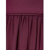 Adrianna Papell One Shoulder Chiffon Gown(Cassis)