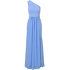Adrianna Papell One Shoulder Chiffon Gown(Electric Ice)