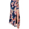 Adrianna Papell One Shoulder Chiffon Gown(Navy/Blush)
