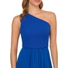 Adrianna Papell One Shoulder Chiffon Gown(Violet Cobalt)