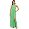 Adrianna Papell One Shoulder Chiffon Gown(Wild Apple)