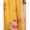 Adrianna Papell One Shoulder Chiffon Gown(Yellow Multi)